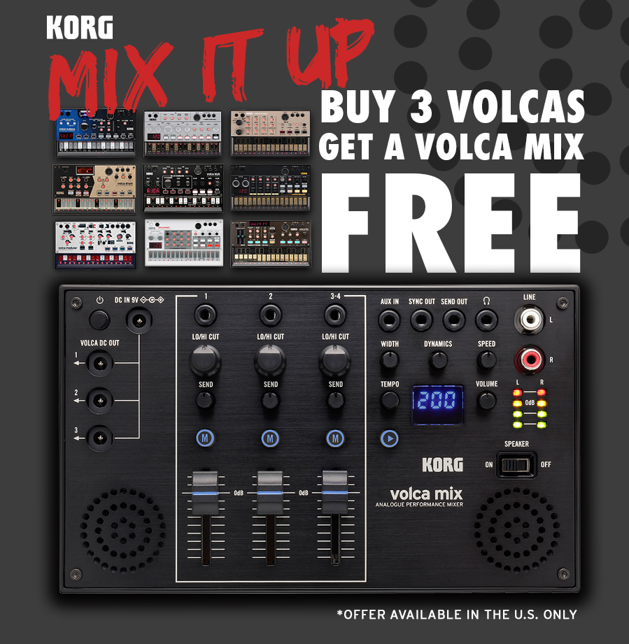 Buy 3 Volcas Get A Volca Mix Free 