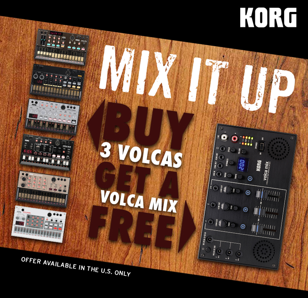 Buy 3 VOlcas Get A Volca Mix Free